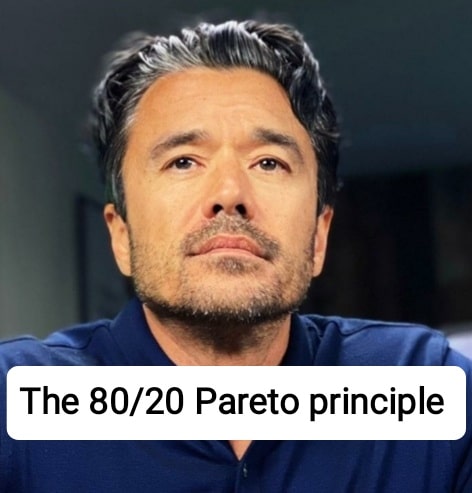 Pareto principle – The 80/20 rule. 